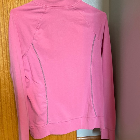 Victoria Secret Pink Gray and Pink 3/4 Zip Up Sweatshirt - Picture 2 of 5
